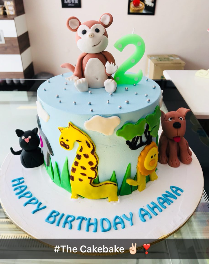 Animal Island Theme Cake