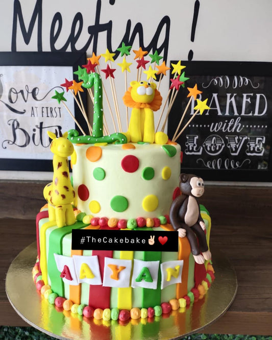 Jungle Theme Cake