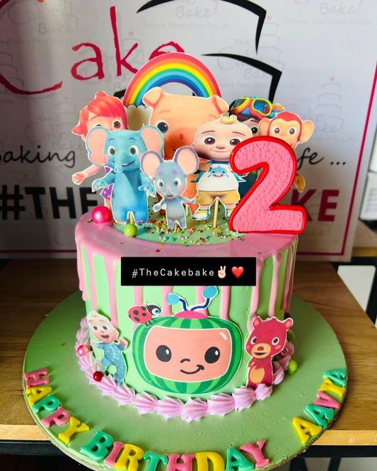 Cocomelon Theme Cake