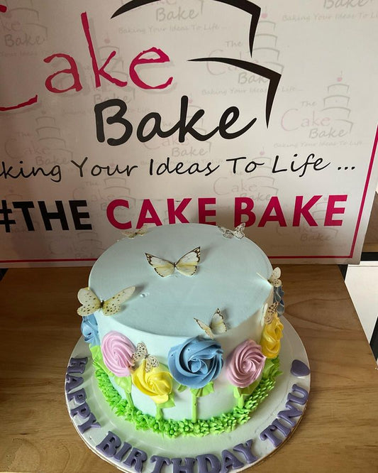 Butterfly Theme Cake