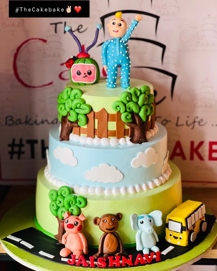 Cocomelon Theme Cake