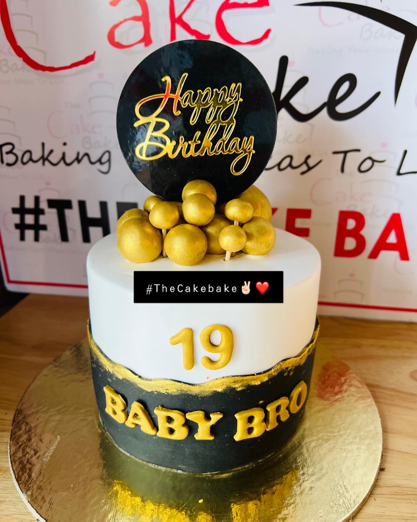 Chocolate Spheres Cake For Baby Boy