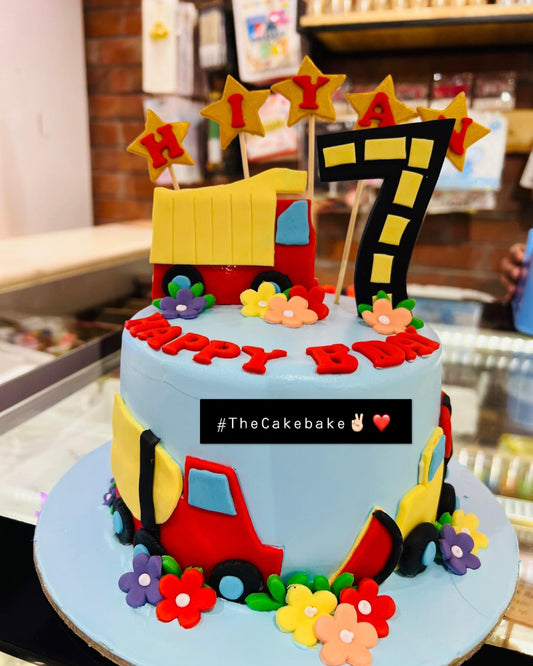 Truck Theme Cake