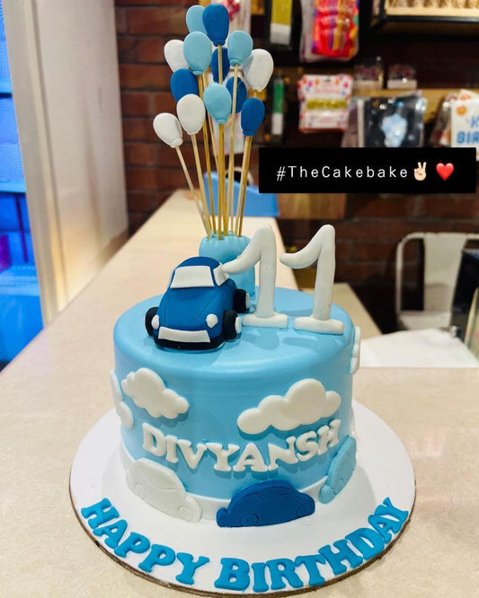 Car Theme Cake