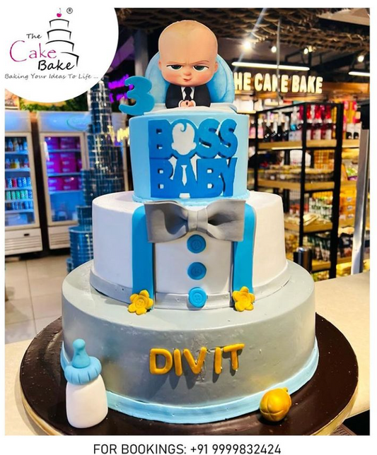 Boss Baby Theme Cake