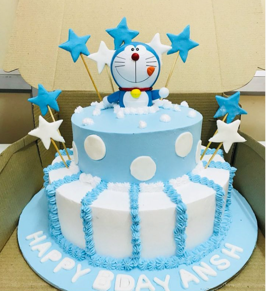 Doraemon Theme Cake