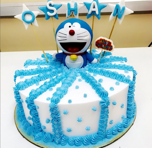 Doraemon Theme Cake