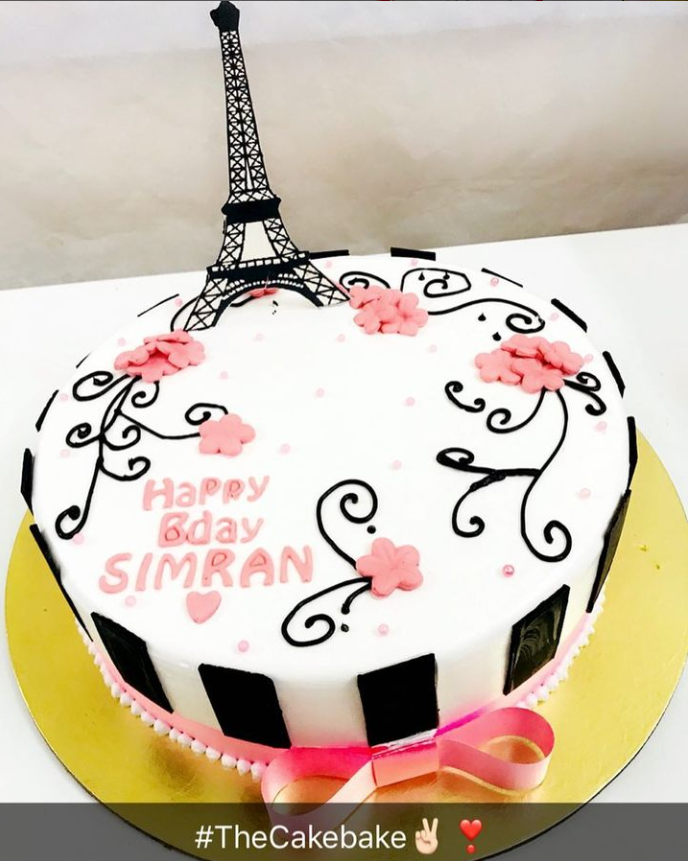 Paris Theme Cake