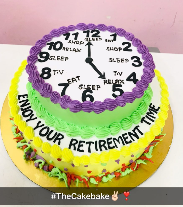 Retirement Theme Cake