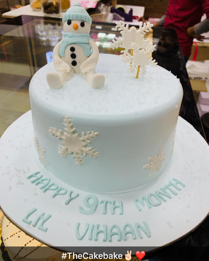 Snowman Theme Cake