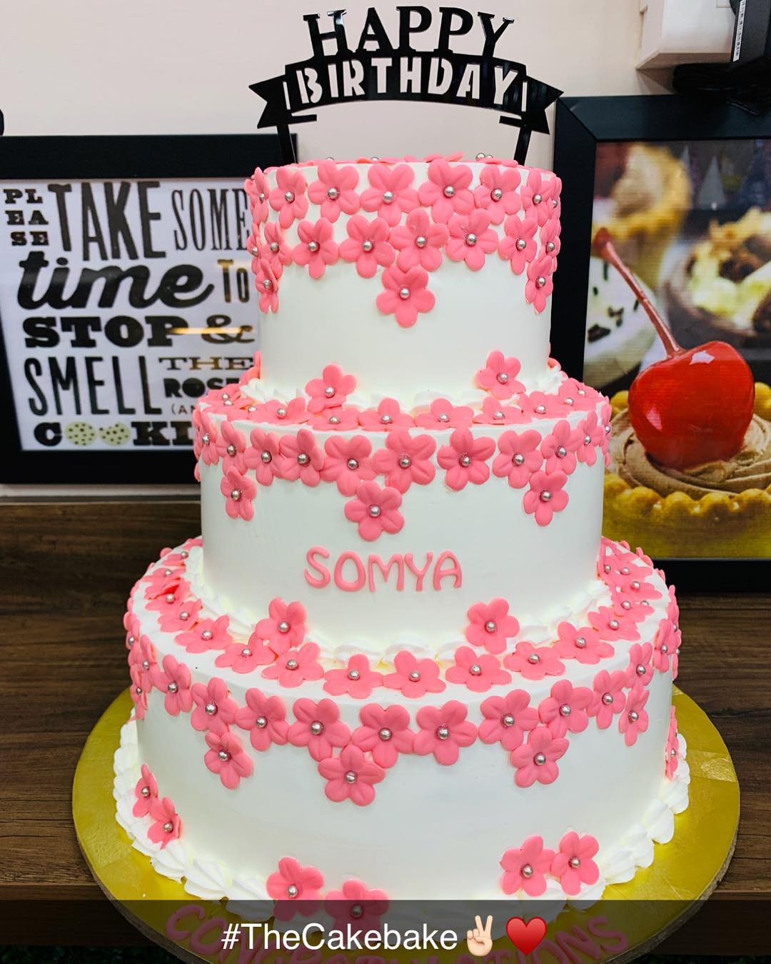 Floral Theme Cake